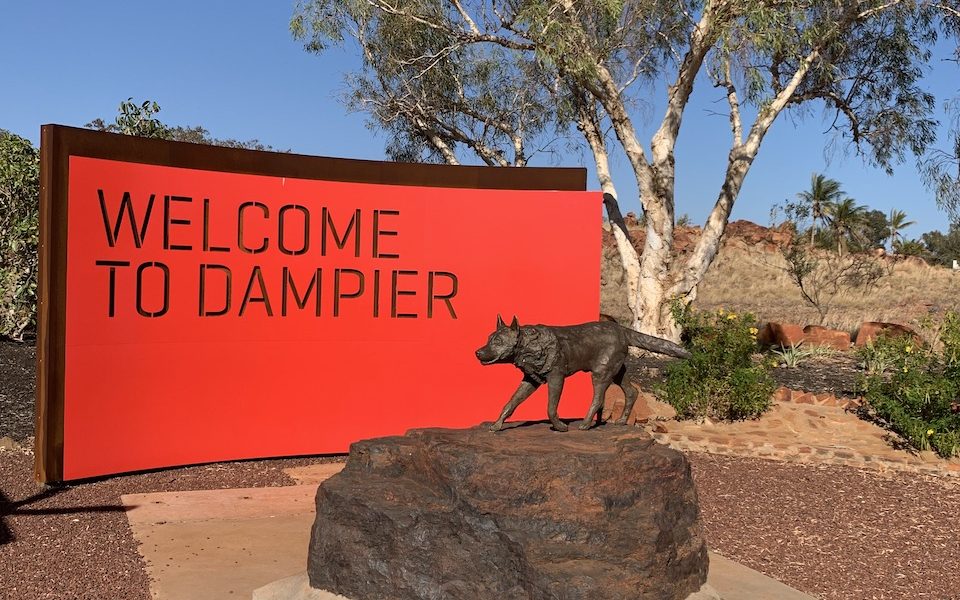 Welcome to Dampier Sign - Dampier, Western Australia