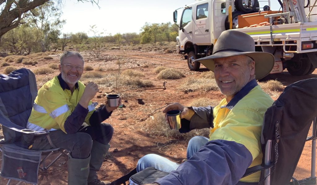 Martin and Stephen in Mardie, Western Australia